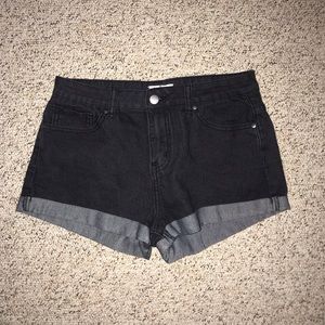 FOREVER 21 high waisted denim jean shorts